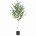 Arbre artificiel olivier 180 cm feuillage vert en PE décoration intérieure