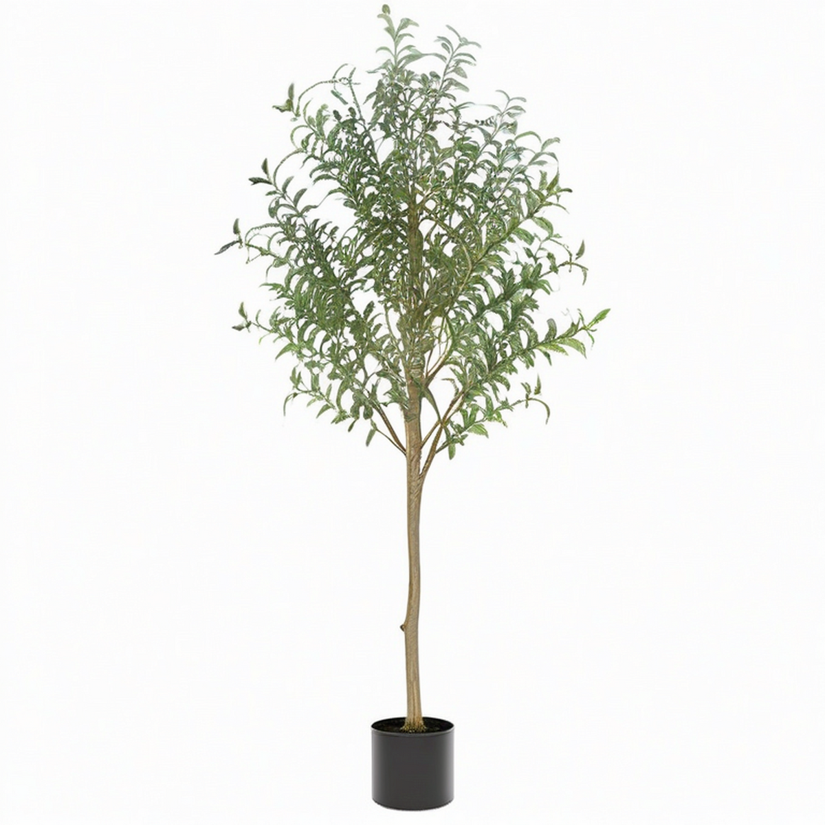 Arbre artificiel olivier 180 cm feuillage vert en PE décoration intérieure