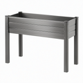 Jardinière surélevée 120 x 60 x 80 cm en acier gris anthracite pour jardin