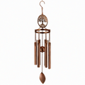 Carillon éolien 90 cm en métal bronze avec arbre décoratif