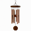 Carillon éolien 90 cm en métal et bois cuivré pour décoration intérieure et extérieure